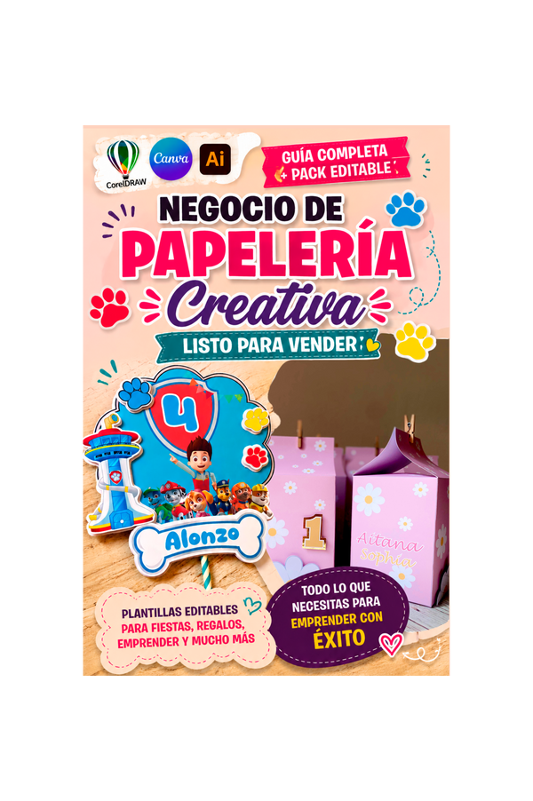 Negocio de Papeleria Creativa Lista para Vender| Morita Imprimibles