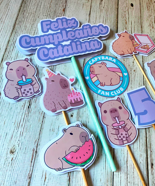 .Kit Imprimible de Capibara