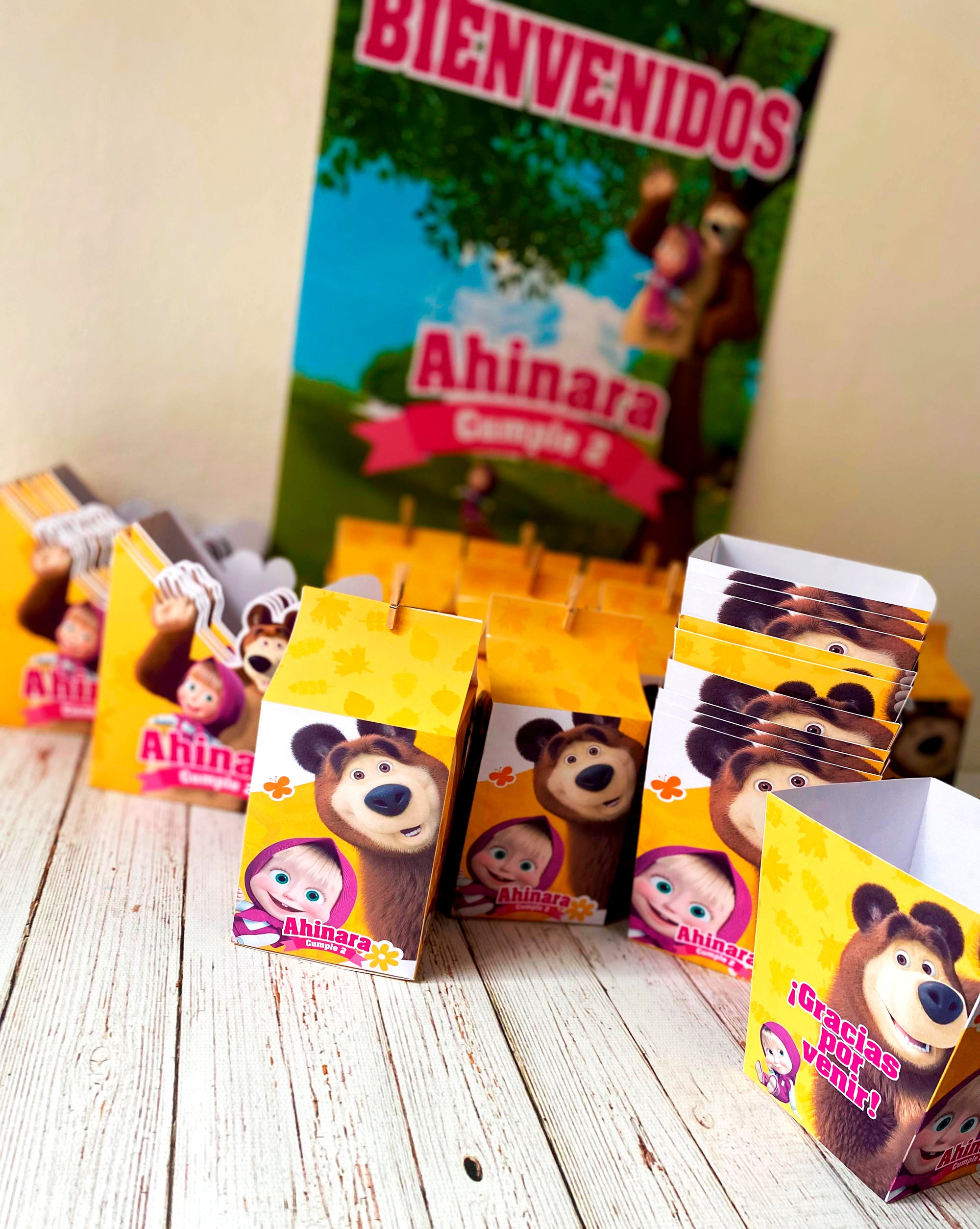 Kit Imprimible de Masha y el Oso