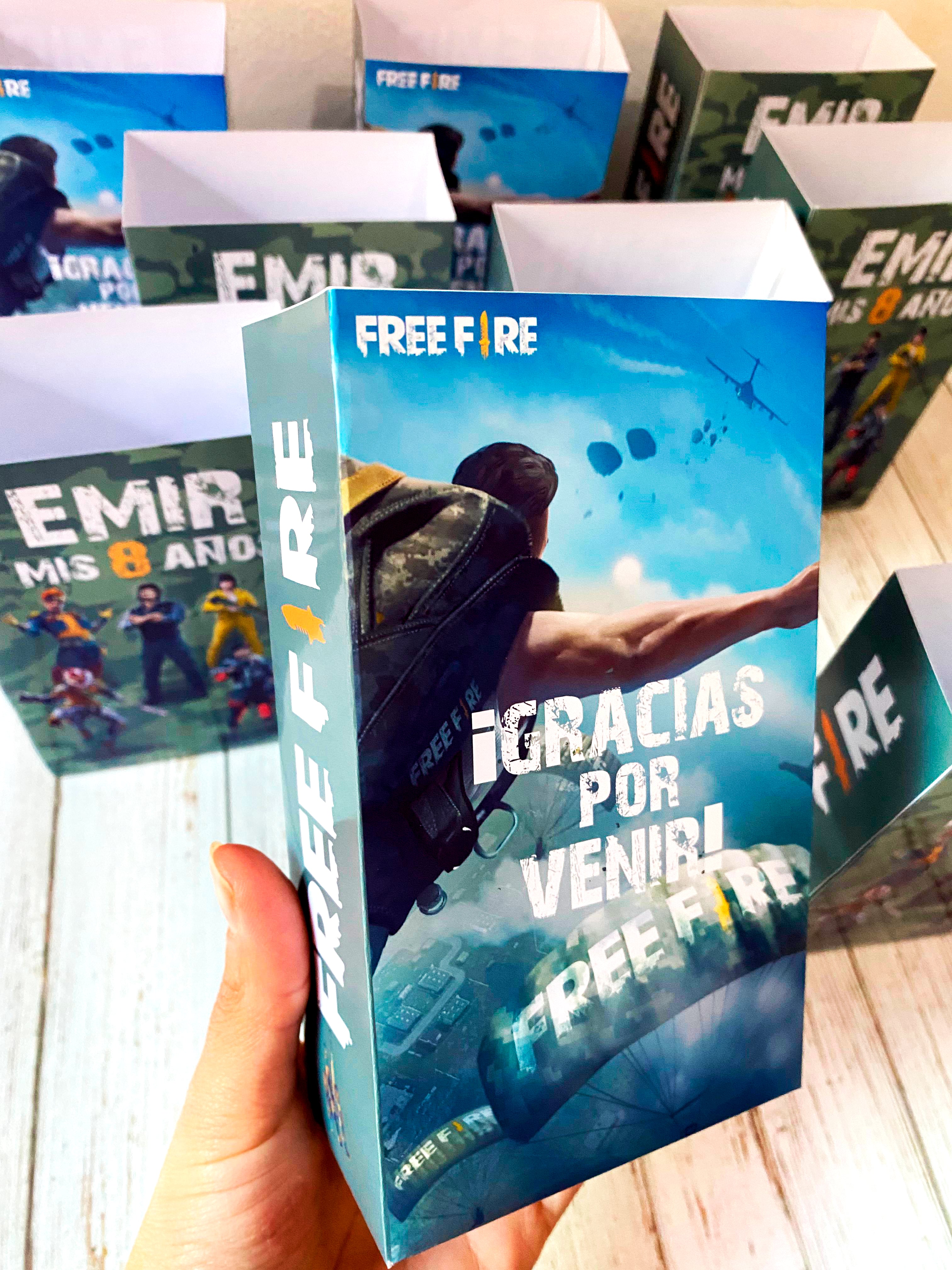 Kit Imprimible de Free Fire para Cumpleaños