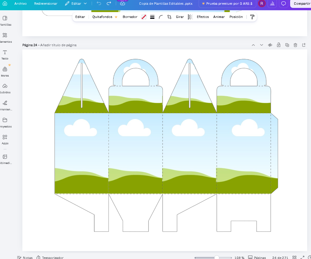 Moldes - Plantillas editables para CANVA