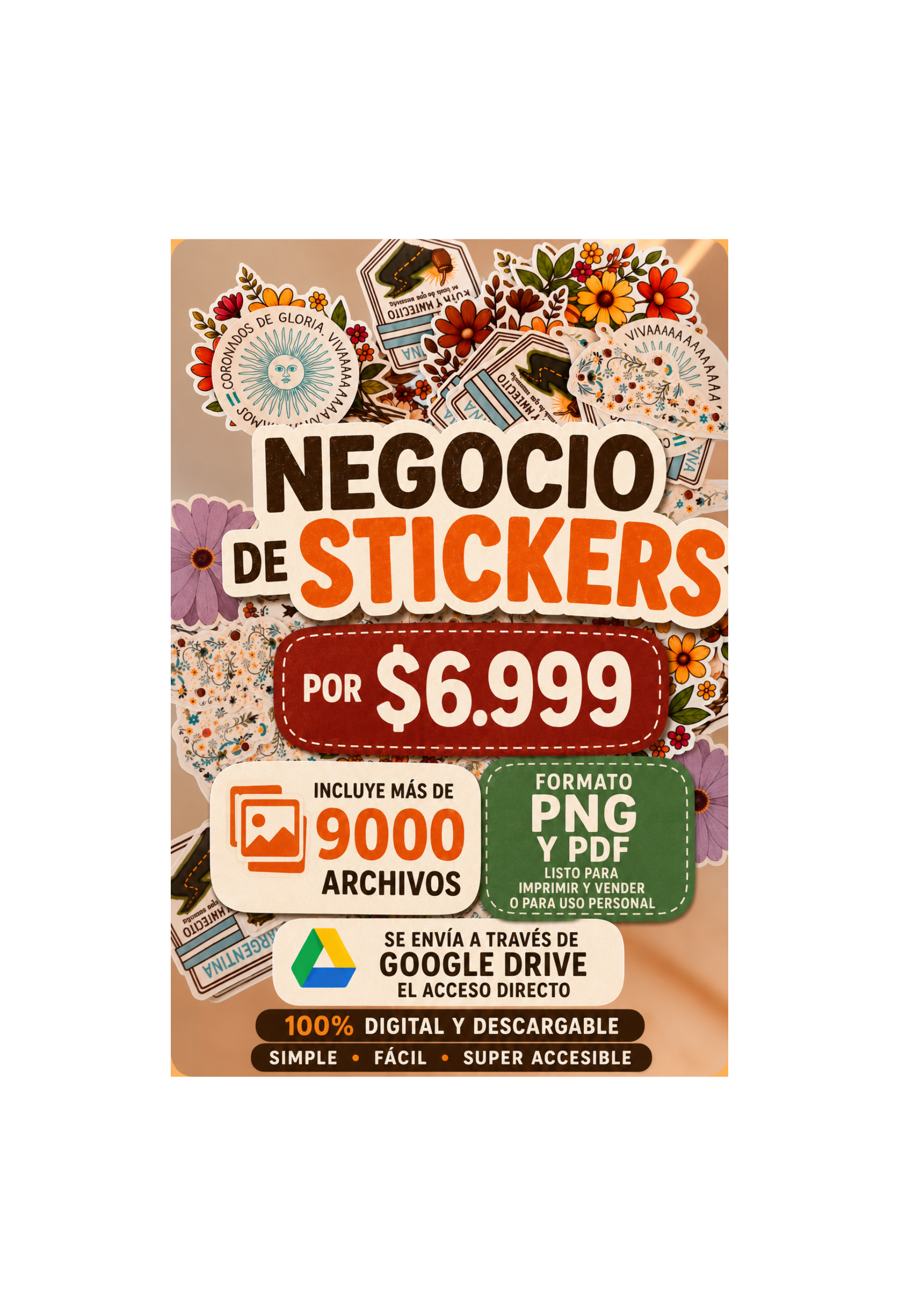 Negocio de Stickers con +9000 Stickers para Emprender!