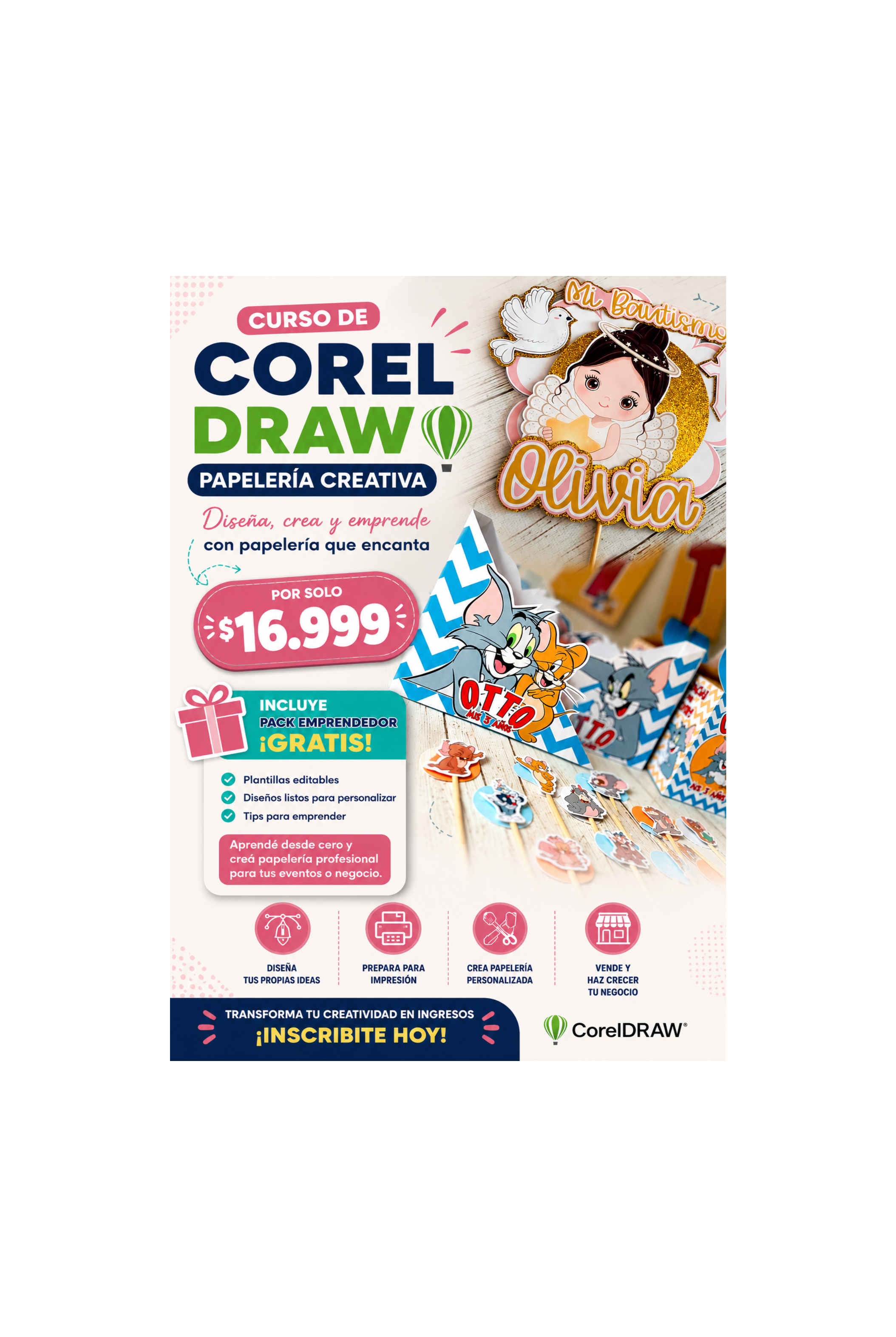 Curso Básico CorelDRAW para Cumpleaños Temáticos