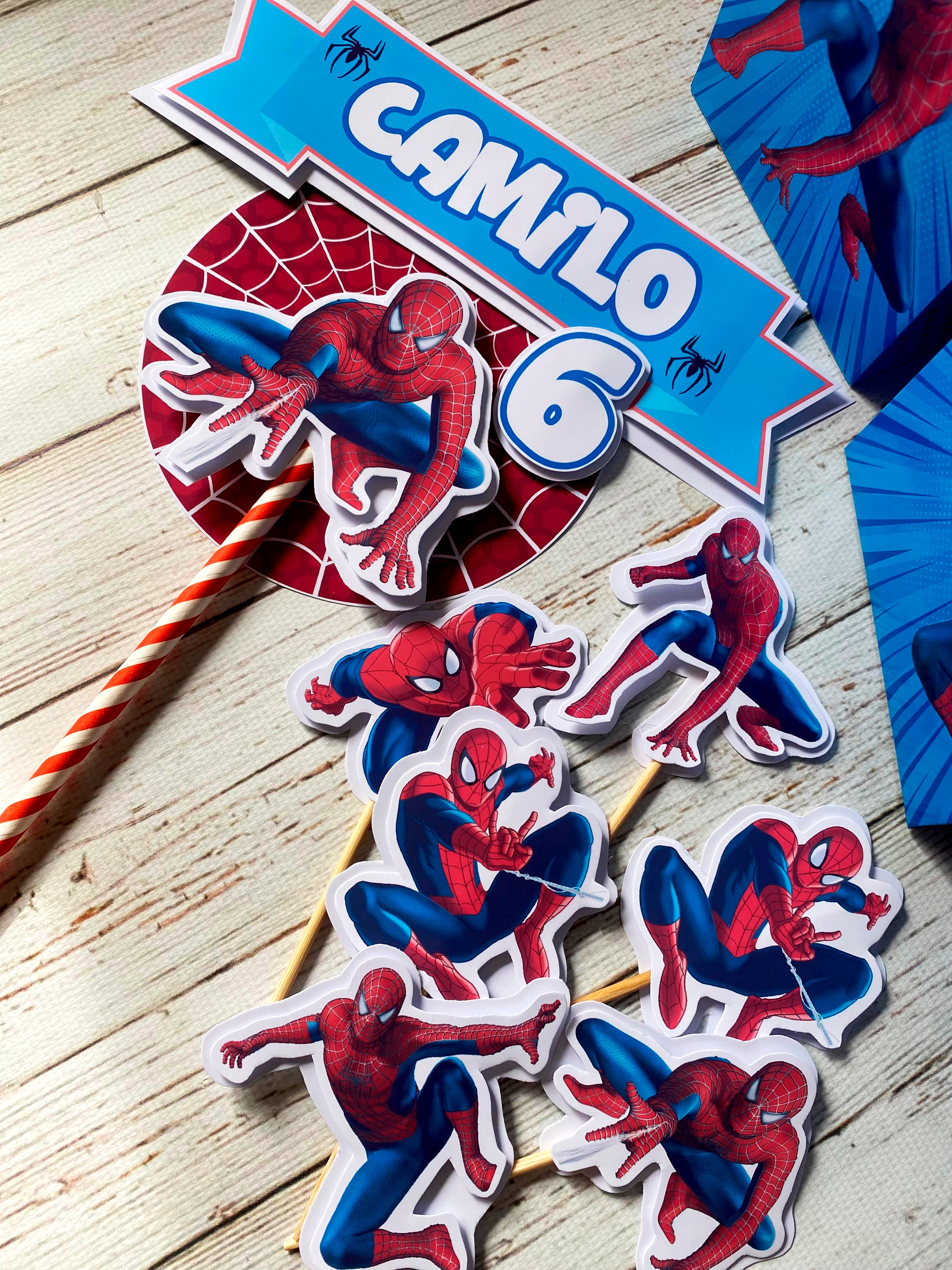  Kit Imprimible de Spiderman para Cumpleaños 