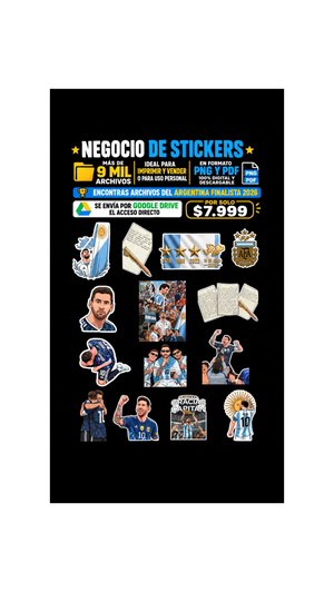 Negocio de Stickers con +9000 Stickers para Emprender!