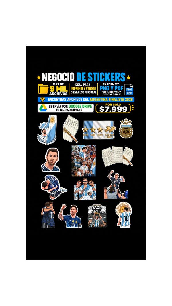 Negocio de Stickers con +9000 Stickers para Emprender!