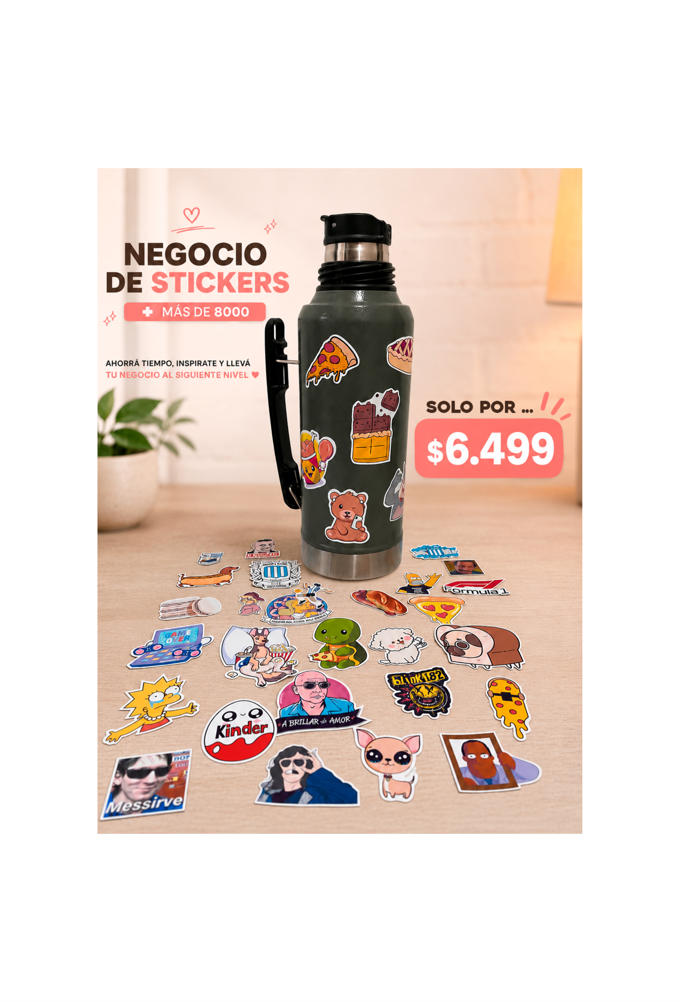 Negocio de Stickers con +8000 Stickers para Emprender!