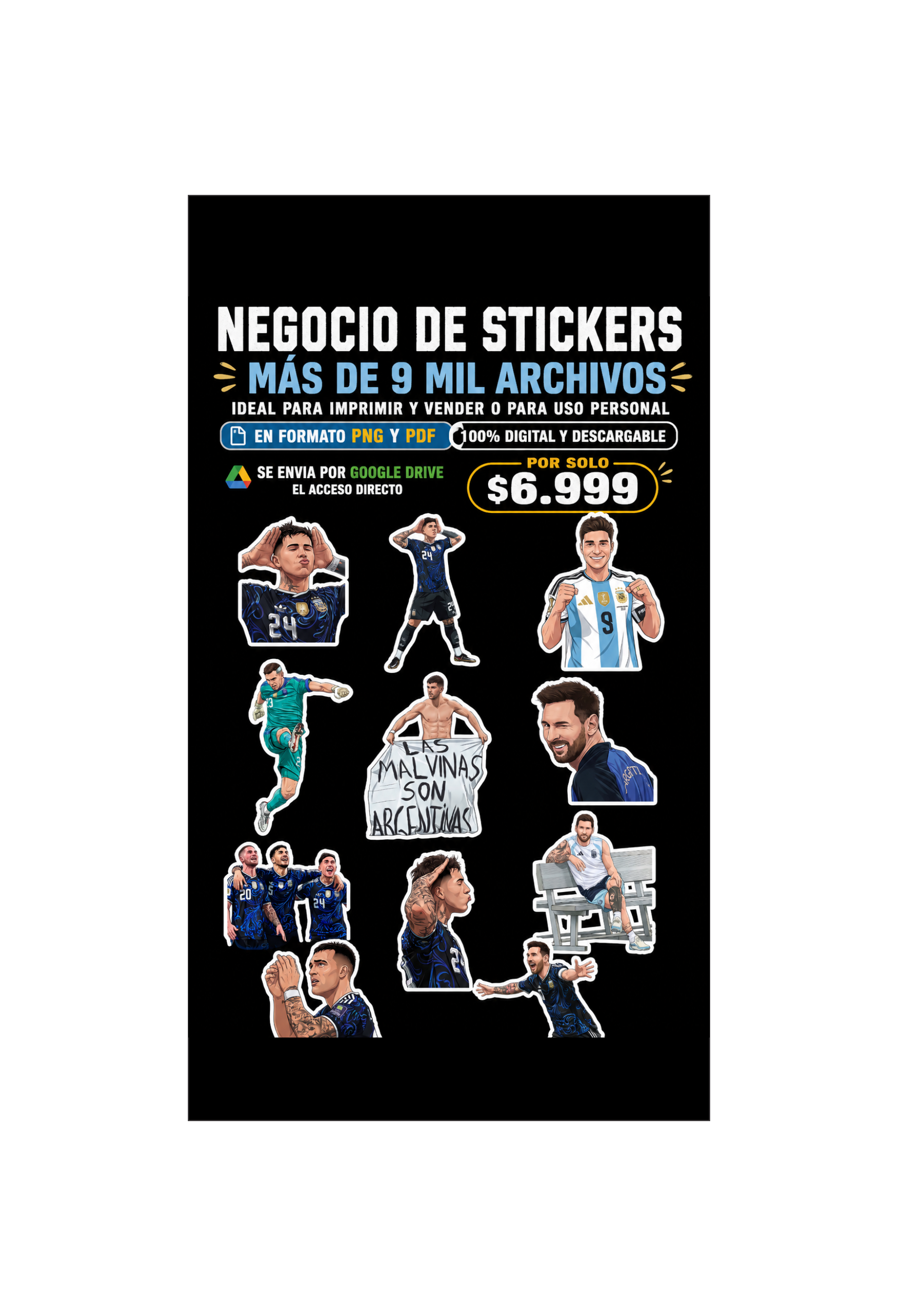 Negocio de Stickers con +9000 Stickers para Emprender!