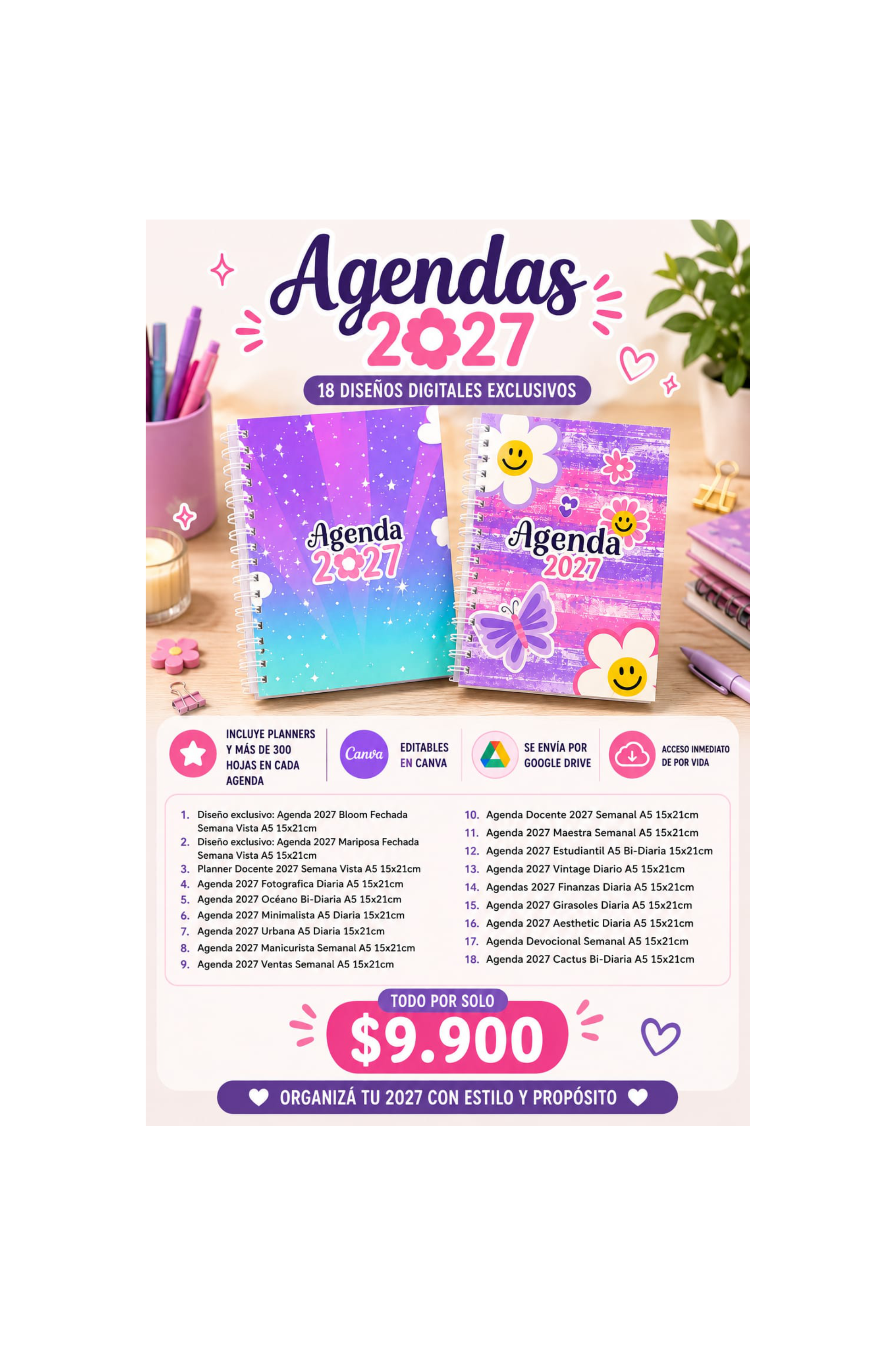 negocio de agendas 2027-